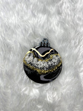 Load image into Gallery viewer, Luxe Geode Ornament - Single: Gold &amp; Black
